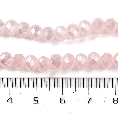 Baking Electroplate Glass Beads Strands DGLA-A039-J6MM-B14-1