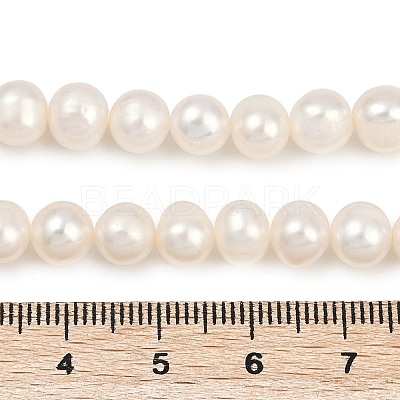 Natural Cultured Freshwater Pearl Beads Strands PEAR-I007-07X-03A-1