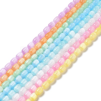 Natural Selenite Beads Strands G-F750-1