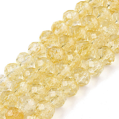 Transparent Glass Beads Strands GLAA-T023-6mm-A17-1