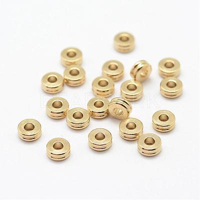 Brass Spacer Beads KK-P095-14-A-1