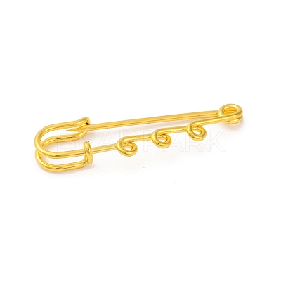 Iron Brooch Findings KK-Q491-G-1