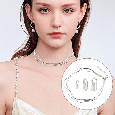 3 Styles 925 Sterling Silver Cord End STER-PH0002-45-1