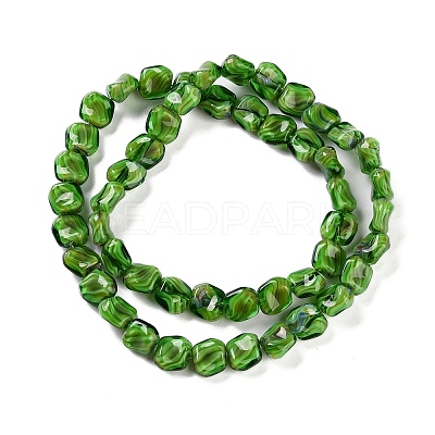 Handmade Milleflori Glass Beads Strands X-LAMP-M018-01A-05-1