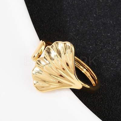 Brass Adjustable Cuff Rings for Women RJEW-B132-01B-P-1