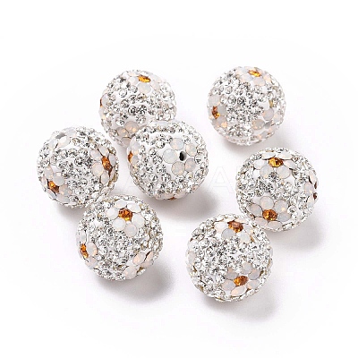 Polymer Clay Rhinestone Beads RB-L029-03I-1