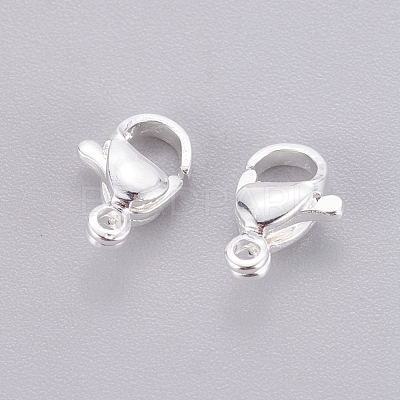 304 Stainless Steel Lobster Claw Clasps X-STAS-E464-21B-S-1