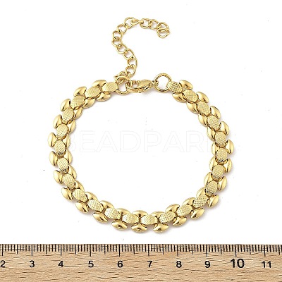 304 Stainless Steel Oval Link Bracelets for Women BJEW-F488-19G-1