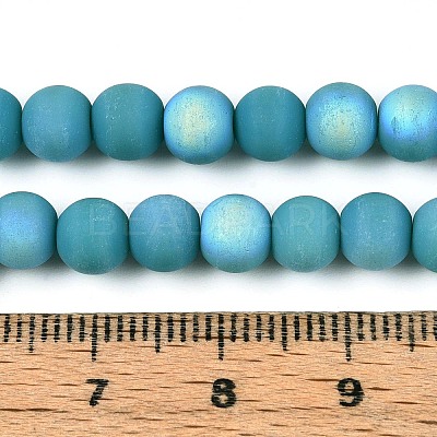 Frosted Opaque Glass Beads Strands LS-GLAA-T032-P6mm-MBB13A-1