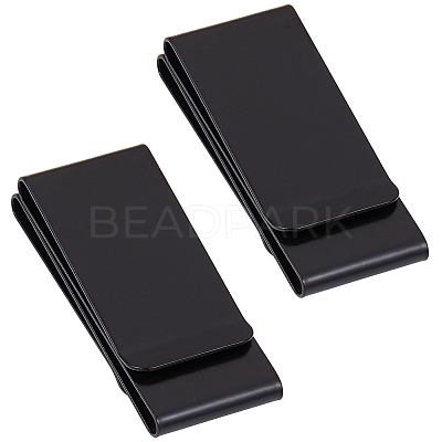 2Pcs Stainless Steel Money Clips AJEW-GF0013-12EB-1