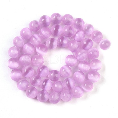 Natural Selenite Beads Strands G-P493-01C-1