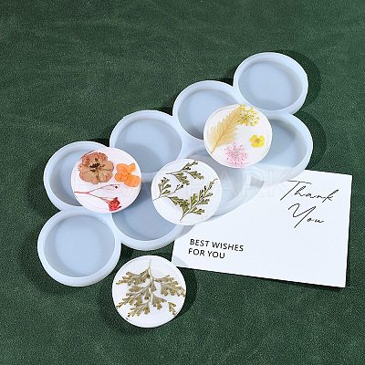 Flat Round DIY Silicone Molds X1-DIY-A053-17B-1