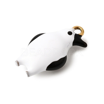 304 Stainless Steel Enamel Pendants STAS-G386-10G-1
