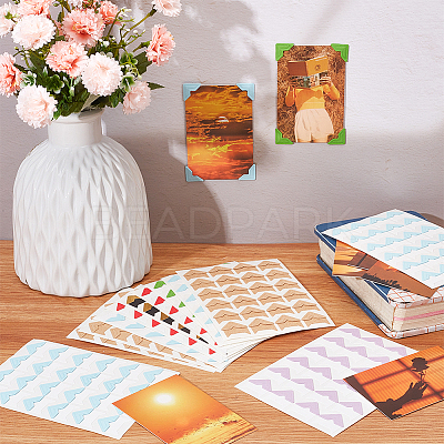 15 Sheets Photo Mounting Corners DIY-GF0007-23-1