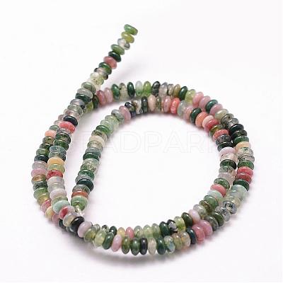 Natural Indian Agate Beads Strands G-N0173-04-2x4mm-1