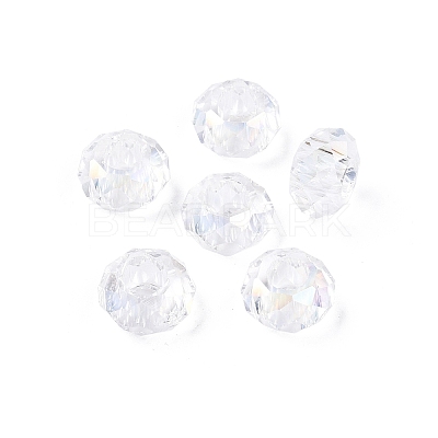 Transparent Glass European Beads GPDL-N005-D14mm-A01-1