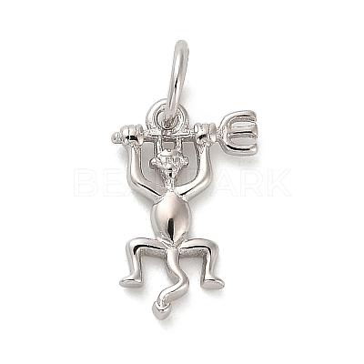 925 Sterling Silver Long-tailed Devil Charms STER-R010-02P-1