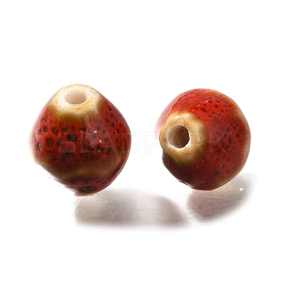 Vintage Style Glazed Ceramic Porcelain Beads PORC-H013-01-22-1