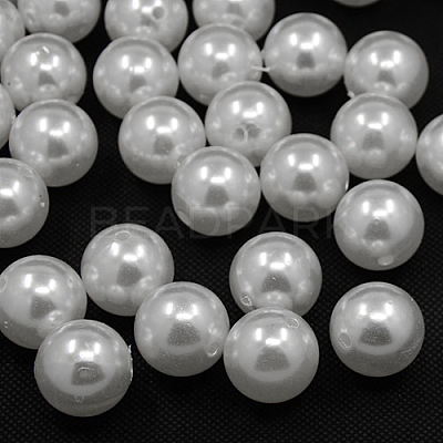 Imitated Pearl Acrylic Beads PACR-24D-1-1
