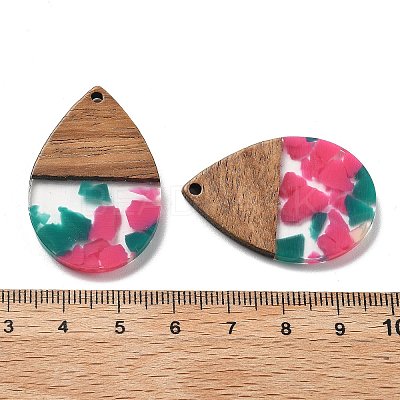 Resin and Walnut Pendants FIND-R051-15D-1