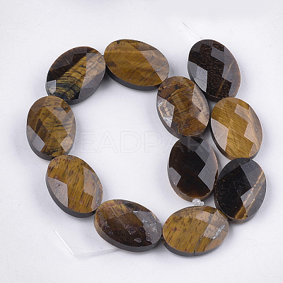 Natural Tiger Eye Beads Strands G-S354-16-1