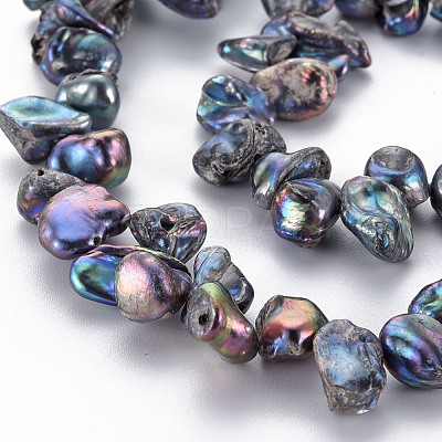 Natural Keshi Pearl Beads Strands PEAR-S021-013A-03-1