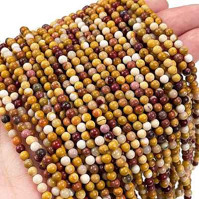 Natural Mookaite Beads Strands X-G-M438-A05-01-1