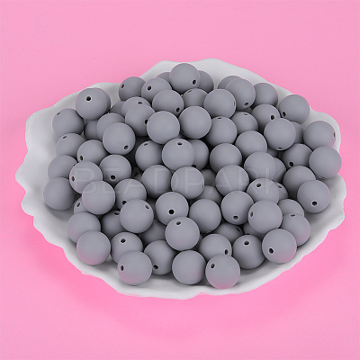 Round Silicone Focal Beads SI-JX0046A-99-1