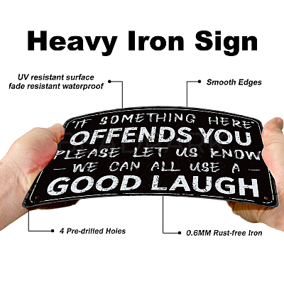 Vintage Metal Tin Sign AJEW-WH0189-030-1
