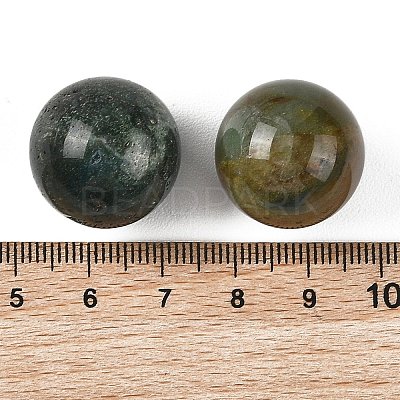 Natural Indian Agate Sphere Beads GG-D003-A08-1