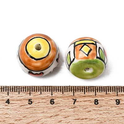 Handmade Porcelain Beads PORC-A034-05G-1