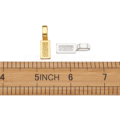 Tibetan Style Alloy Glue-on Flat Pad Bails TIBE-TA0001-09-1