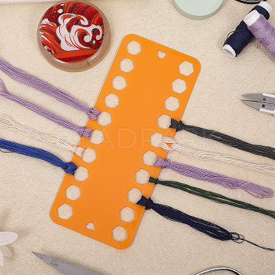 16Pcs 8 Colors Plastic Embroidery Thread Plate DIY-GL0004-64-1