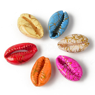Natural Cowrie Shell Beads SSHEL-N0232-08-1