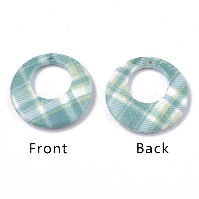 Double Spray Painted Acrylic Pendants MACR-S361-38A-1