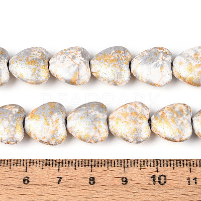 Spray Painted Synthetic Turquoise Beads Strands G-N352-28A-01-1