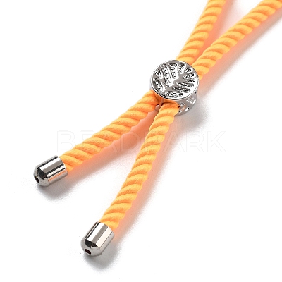 Twisted Nylon Cord Silder Bracelets DIY-B066-03P-32-1