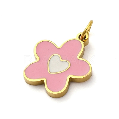 304 Stainless Steel Enamel Charms STAS-E550-71G-04-1