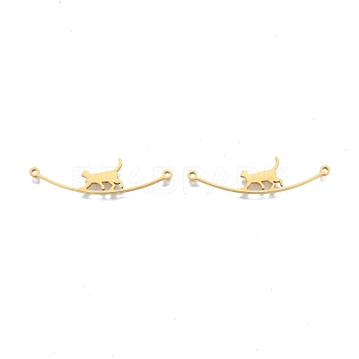 Ion Plating(IP) 201 Stainless Steel Connector Charms STAS-N098-094LG-1