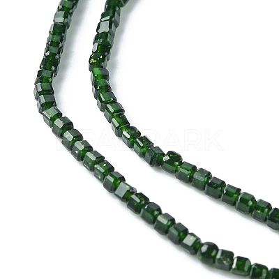 Synthetic Green Goldstone Beads Strands G-F748-P03-01-1