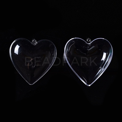 Openable Transparent Plastic Pendants CON-K007-01B-1