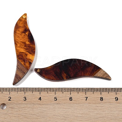 Resin & Wood Big Pendants WOOD-F015-18B-1