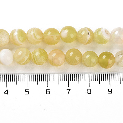 Natural Striped Agate/Banded Agate Beads Strands G-Z060-A01-B20-1