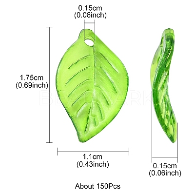 Transparent Acrylic Pendants TACR-YW0001-63-1