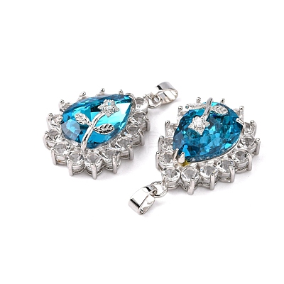 Glass Pendants GLAA-H014-03-1