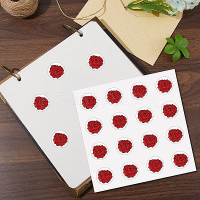 8 Sheets Plastic Waterproof Self-Adhesive Picture Stickers DIY-WH0428-052-1