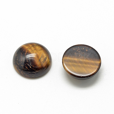 Natural Tiger Eye Cabochons X-G-R416-16mm-35-1
