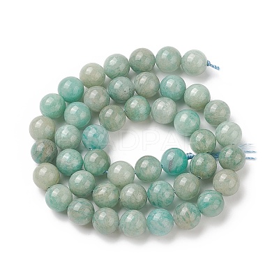 Natural Amazonite Beads Strands G-K068-03-8mm-01-1