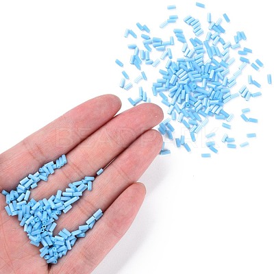 Opaque Colours Glass Bugle Beads SEED-N005-001-B05-1