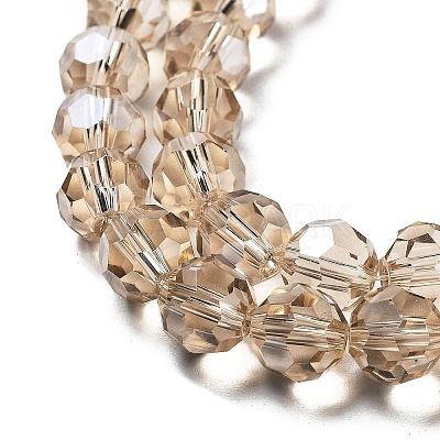 Electroplate Transparent Glass Beads Strands EGLA-A035-T8mm-A22-1
